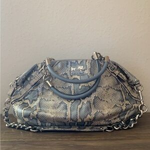 Coach Snake Print Satchel